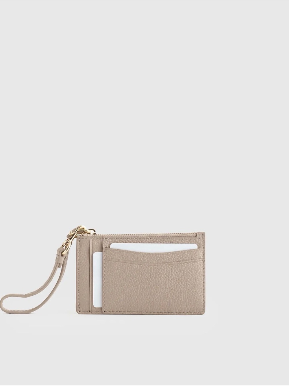 Italian Leather Card Case Wristlet 
Quince - Picture 2 of 7